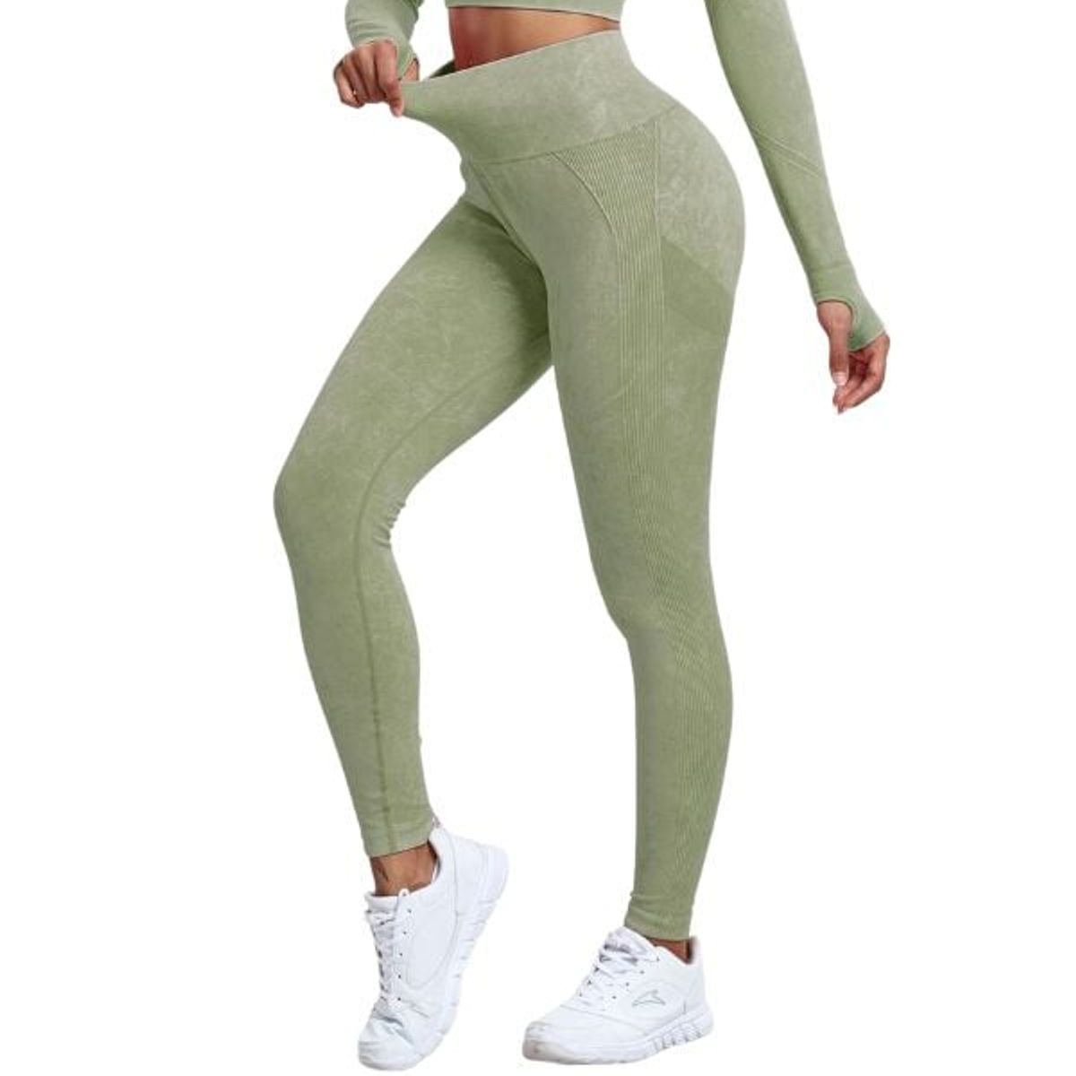 GENERICO - Leggin Deportivo Sin Costuras Efecto Piel de Durazno - Legging Push-Up