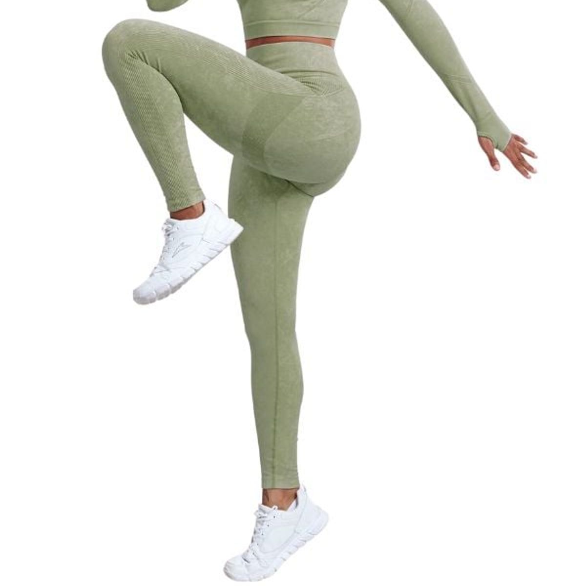 GENERICO - Leggin Deportivo Sin Costuras Efecto Piel de Durazno - Legging Push-Up