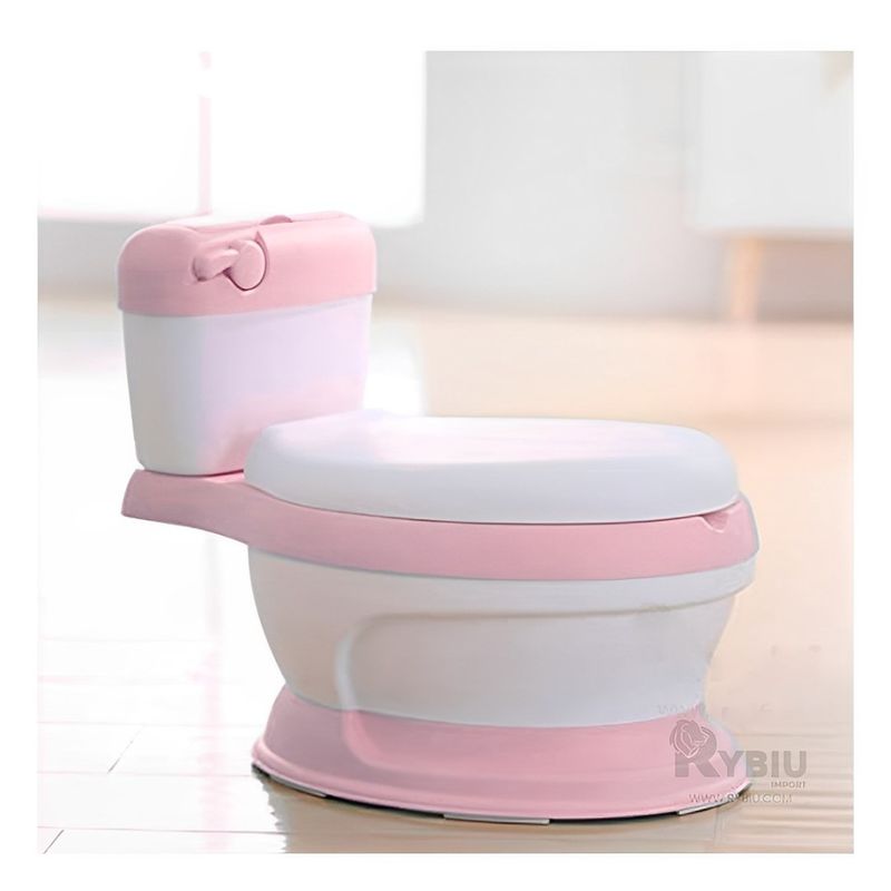 RYBIU IMPORT - Bacin Portatil de Color Rosado Y+Regalo Stickers