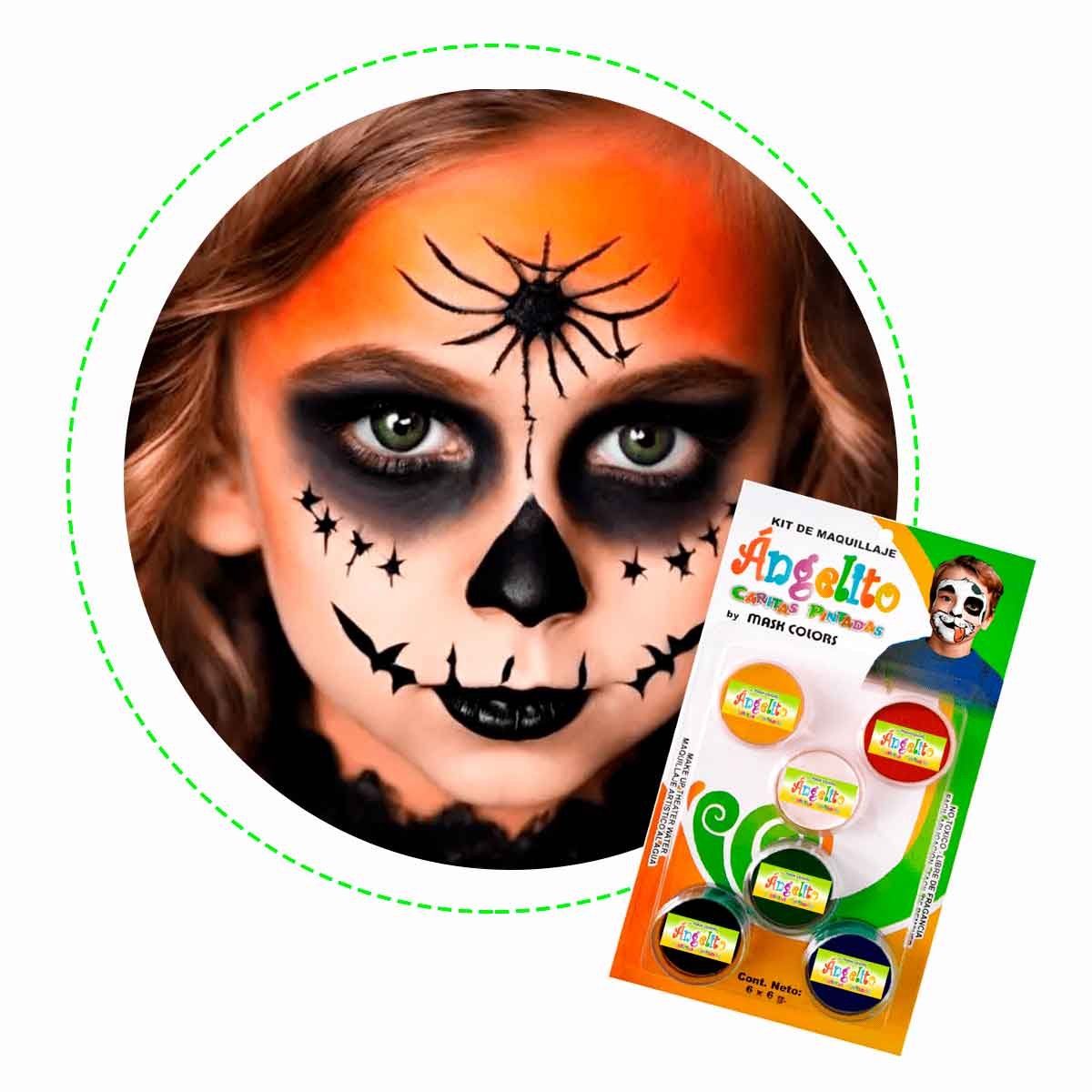 MASK COLORS - Maquillaje Halloween  Set x 6 unds