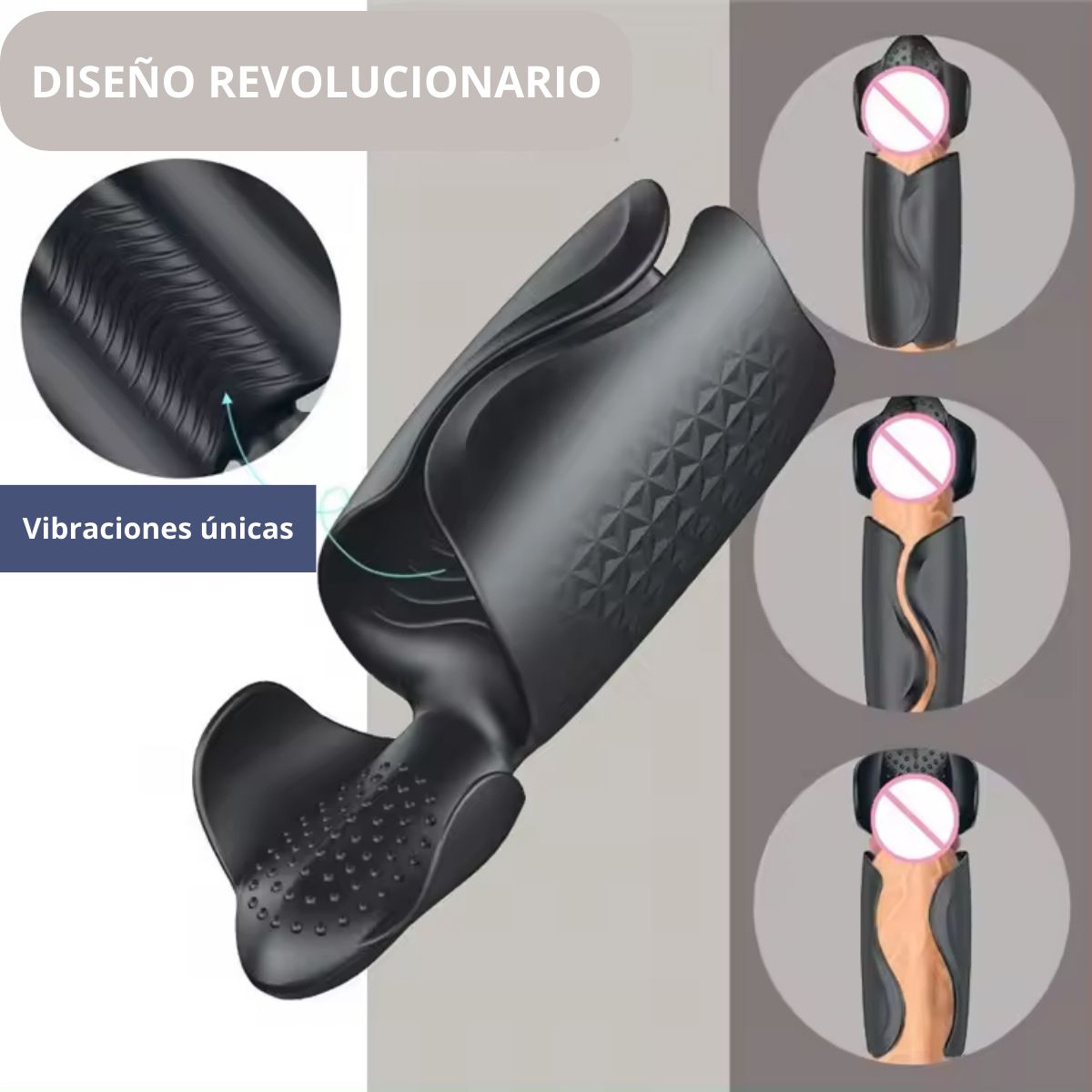 GENERICO - Masturbador para Hombres con 10 Modos de Vibración