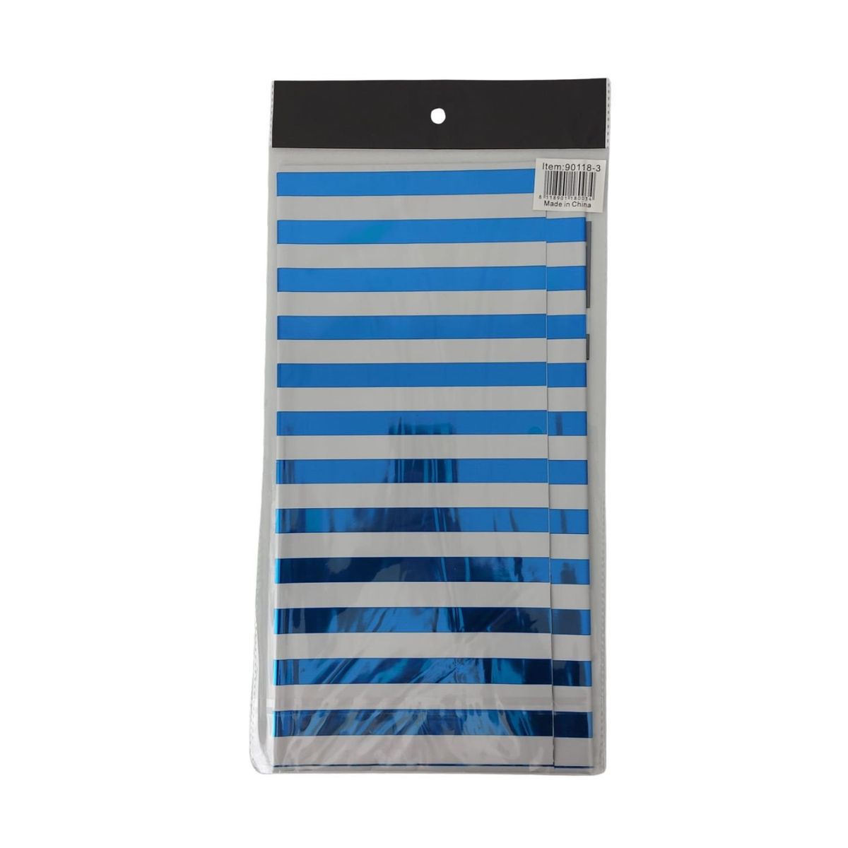 GENERICO - Mantel de papel Aluminio Rayas Azul y Blanco 137m X 183m