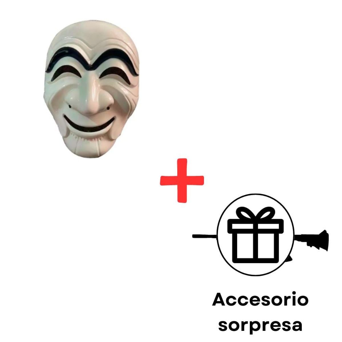 GENERICO - Máscara Casa De Papel con accesorio