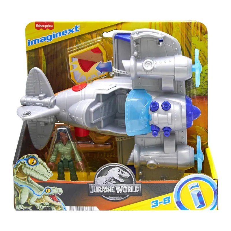IMAGINEXT - Imaginext Jurassic World - Kayla Watts y avión de juguete