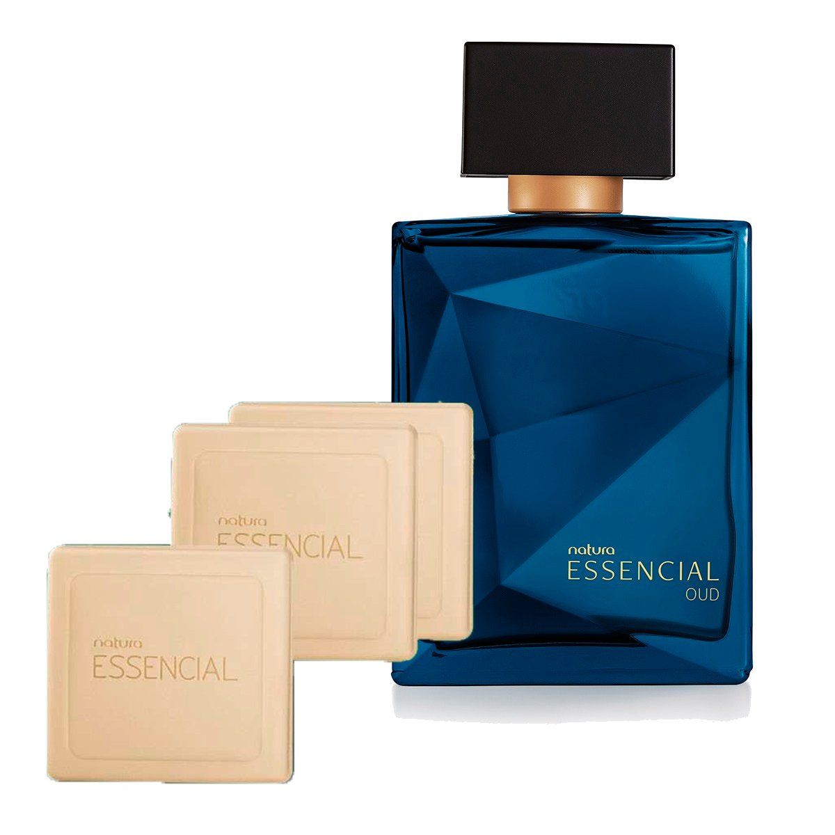 NATURA - Essencial OUD Perfume de Hombre con 2 Jabones en Barra