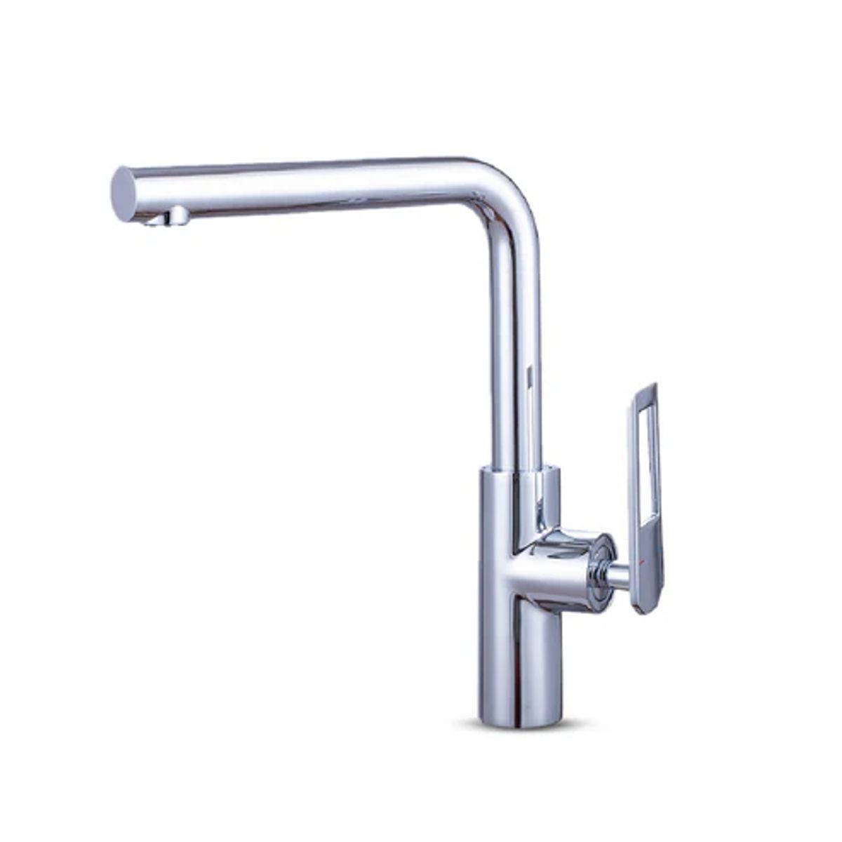 FRATELLI - Mezcladora Monocomando tipo Ganso para Cocina en Bronce Cromado