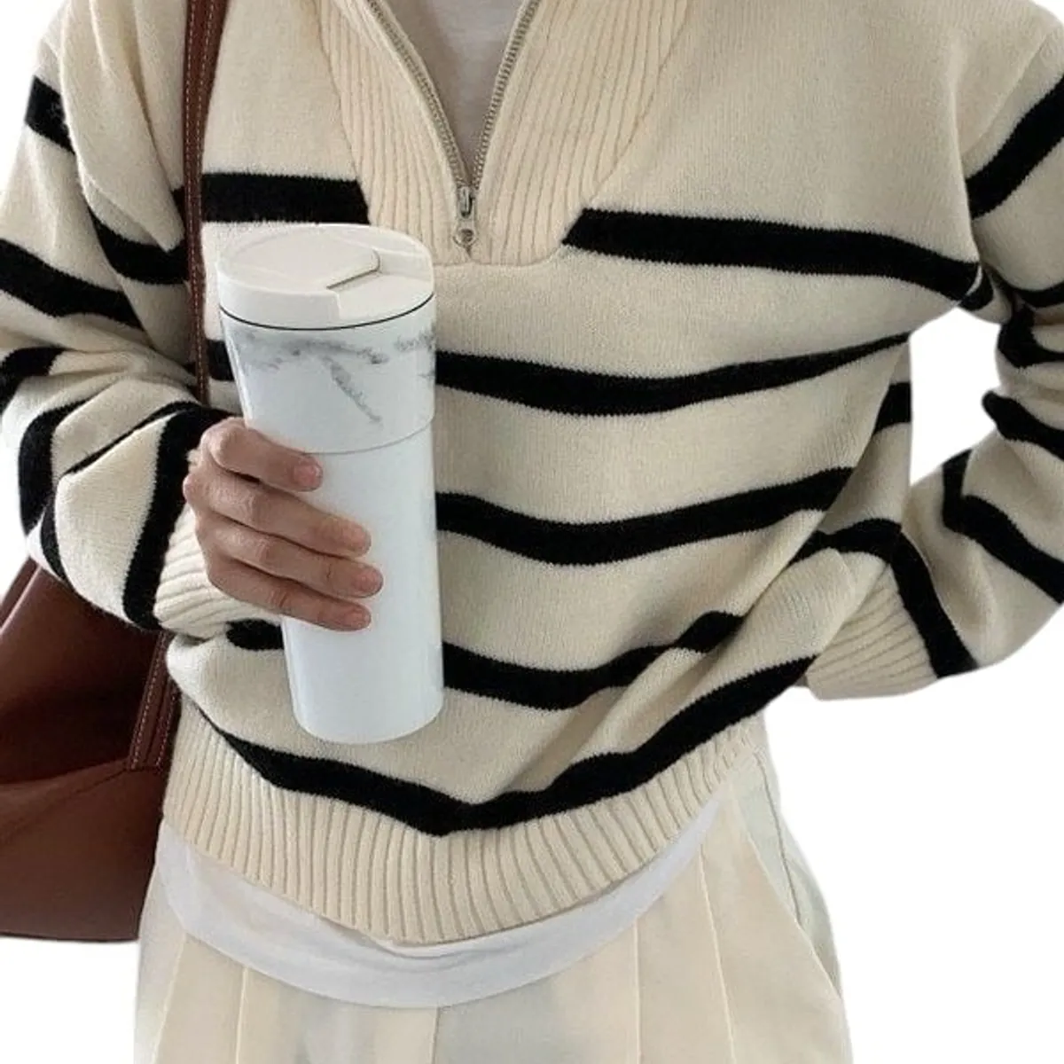 AMA OUTFITTERS - Cardigan a rayas trendy