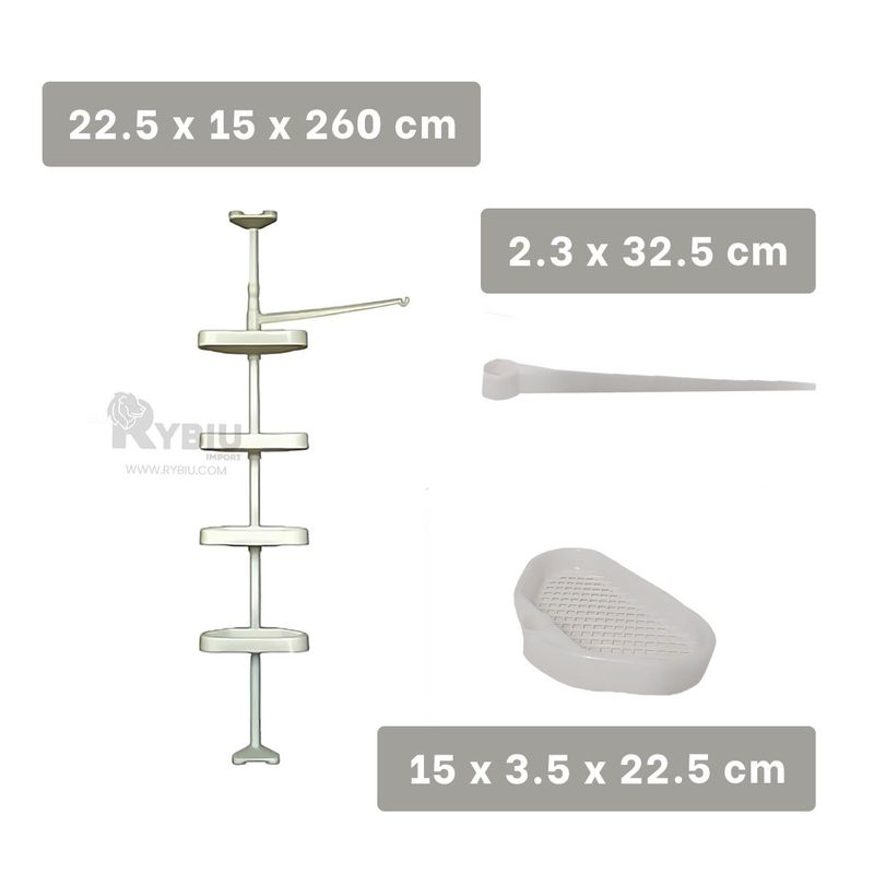 RYBIU IMPORT - Soporte Duro 26m en Blanco Y+Regalo Ligas para Peinar