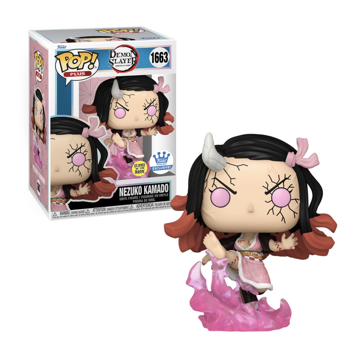 FUNKO - Nezuko Demon Funko Pop 1663 Demon Slayer Exclusivo GITD