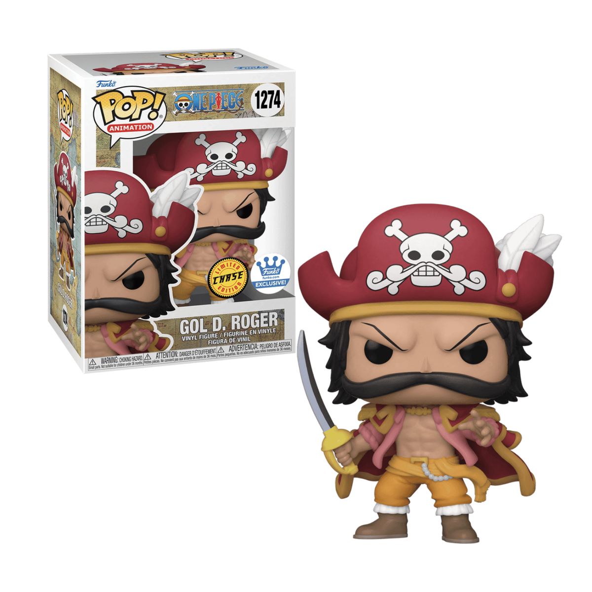 FUNKO - Gold D Roger Chase Funko Pop 1274 One Piece Exclusivo FS