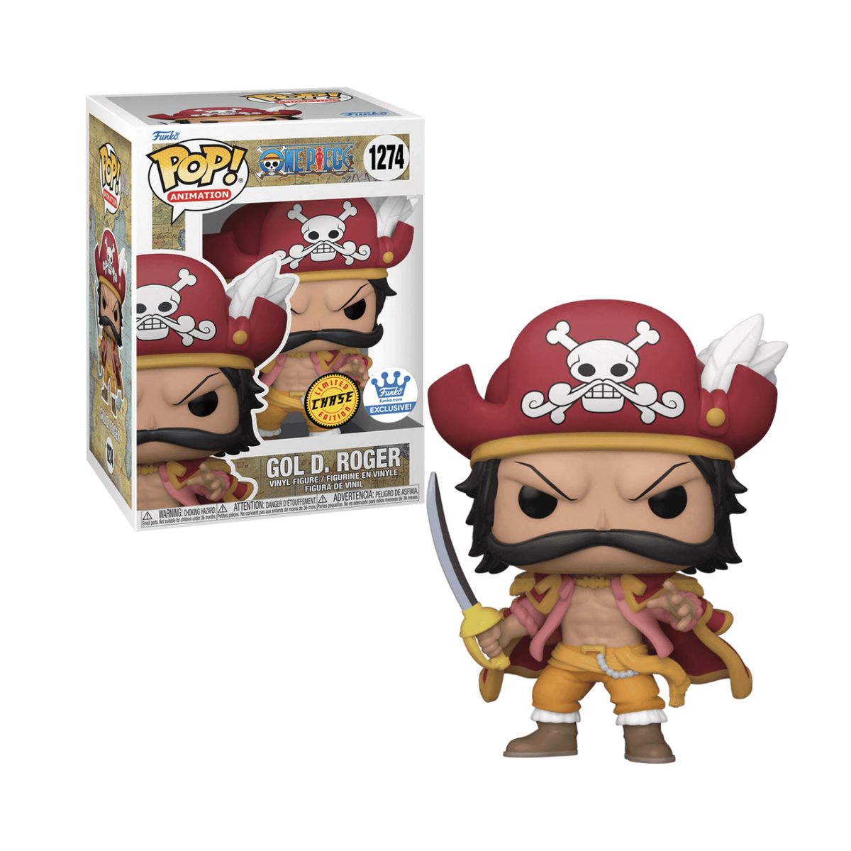 FUNKO - Gold D Roger Chase Funko Pop 1274 One Piece Exclusivo FS