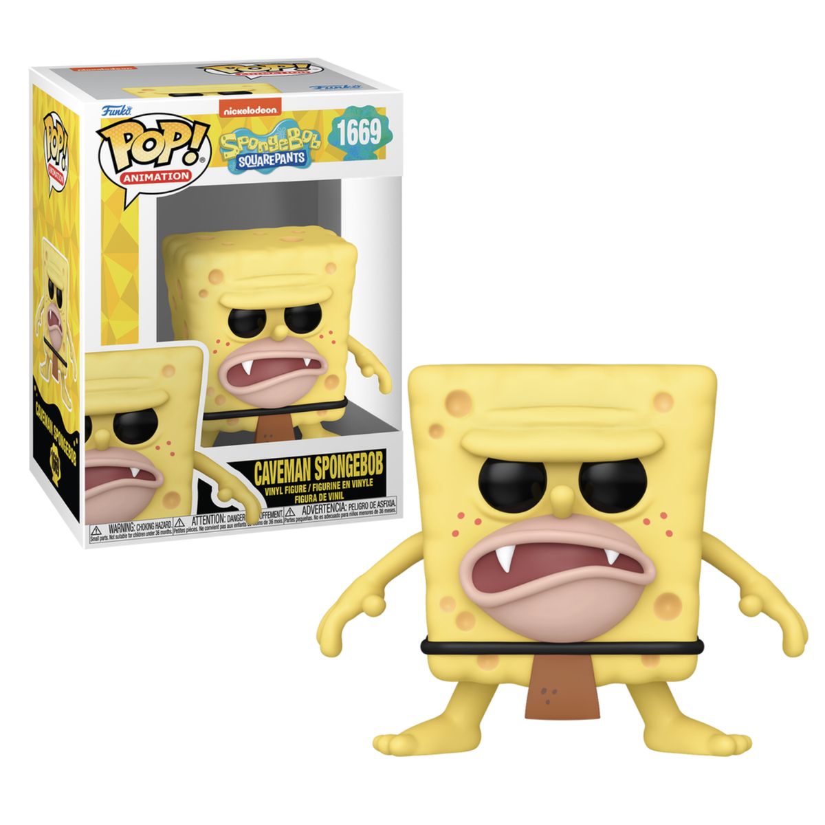 FUNKO - Bob Esponja Caveman Funko Pop 1669 Bob Esponja