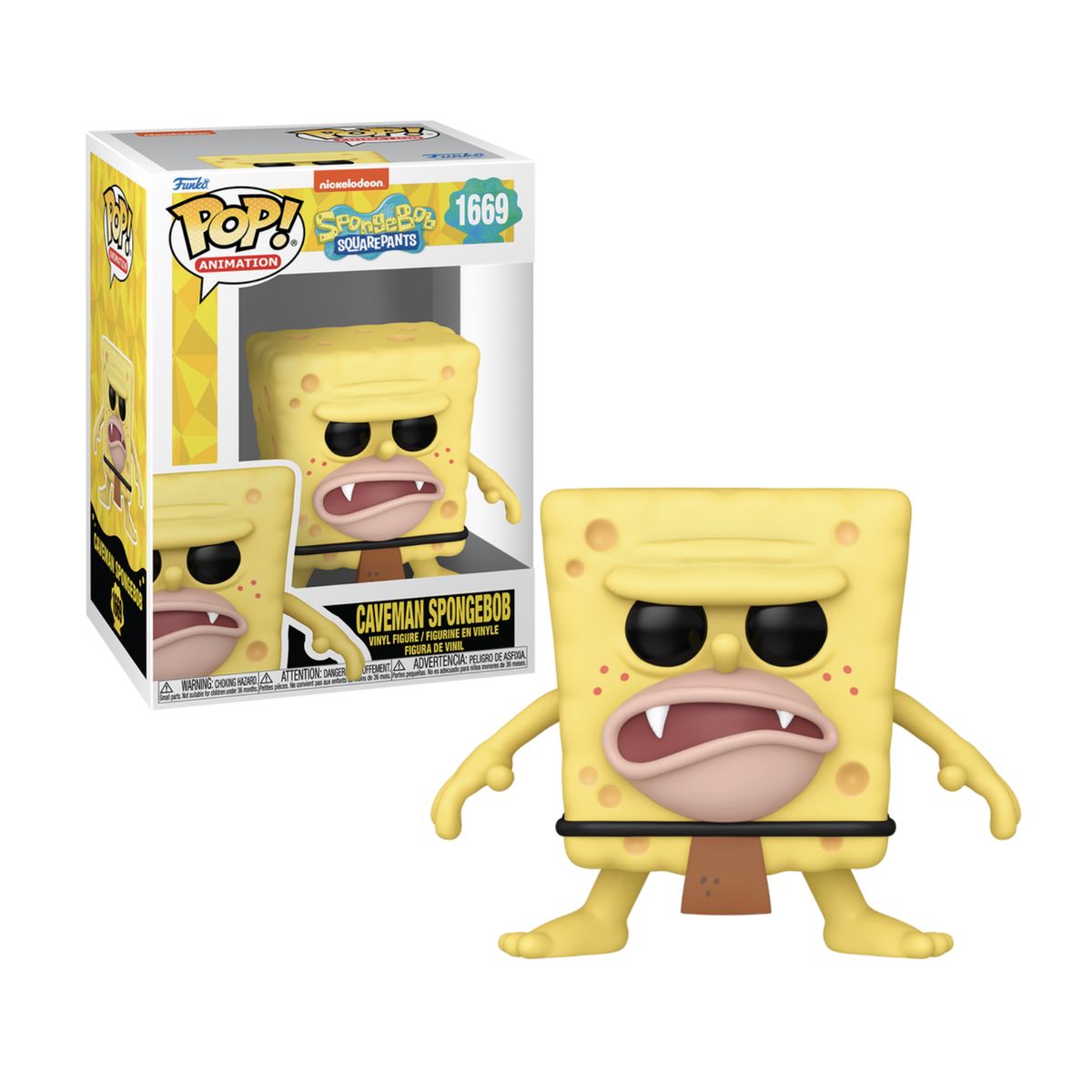 FUNKO - Bob Esponja Caveman Funko Pop 1669 Bob Esponja