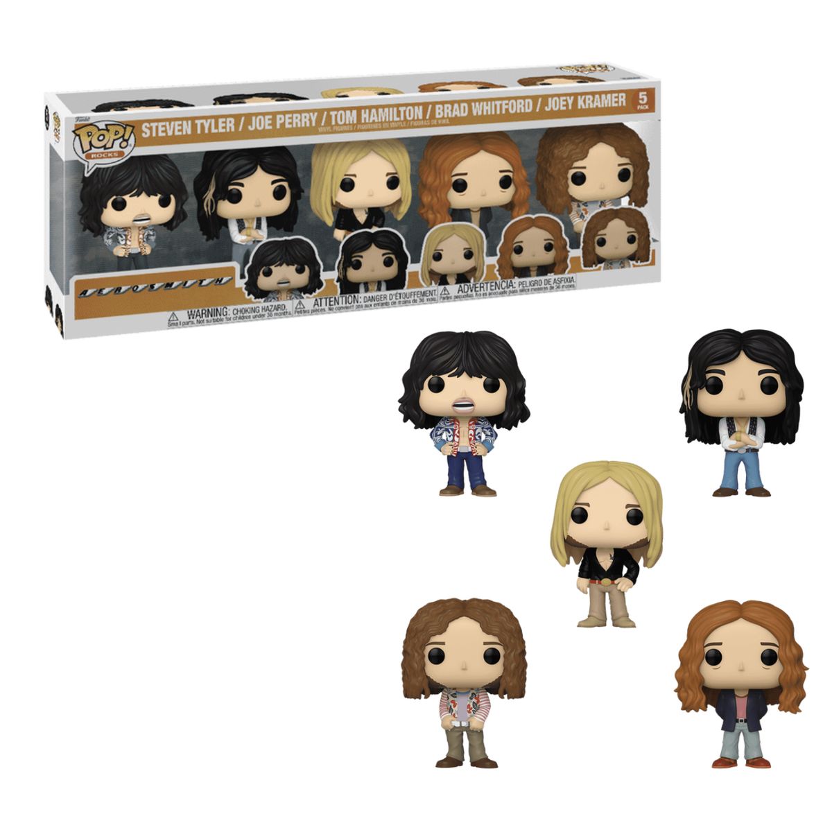 FUNKO - Aerosmith Funko Pop 5Pack Exclusivo Steven Tyler Joe Perry