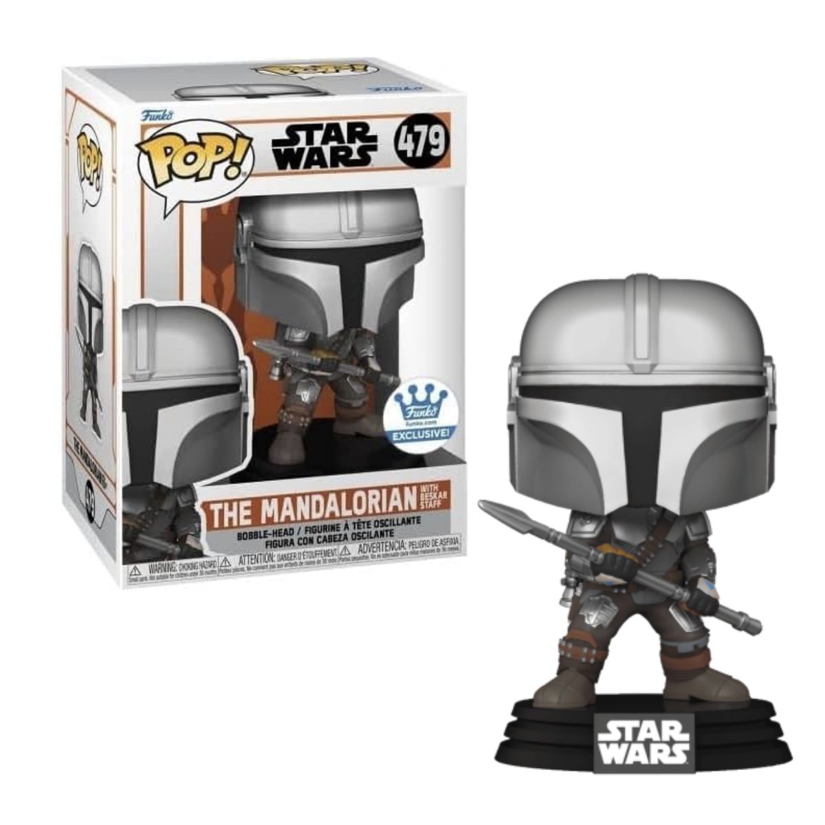 FUNKO - The Mandalorian Beskar Staff Funko Pop 479 Star Wars FS