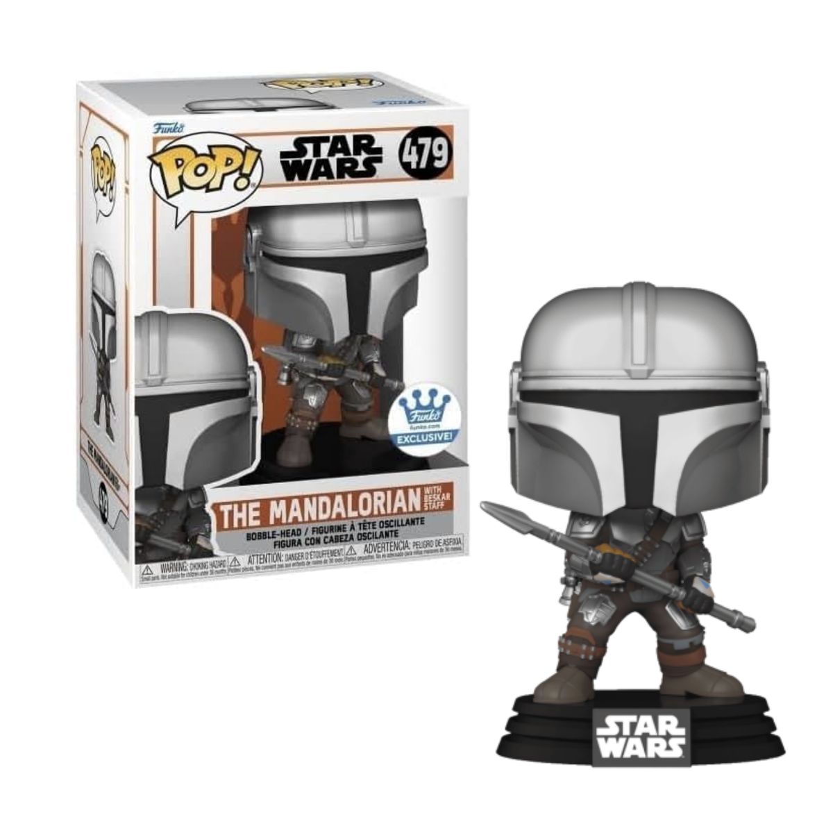 FUNKO - The Mandalorian Beskar Staff Funko Pop 479 Star Wars FS