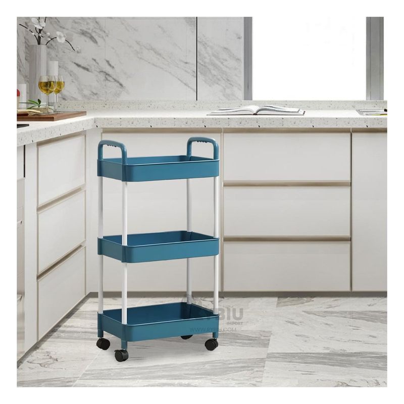 RYBIU IMPORT - Estante Multiusos Resistente en Azul Y+Regalo Agendita