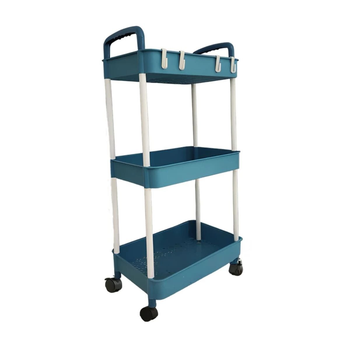 RYBIU IMPORT - Estante Organizador de 3 Pisos Azul Y+Regalo Stickers