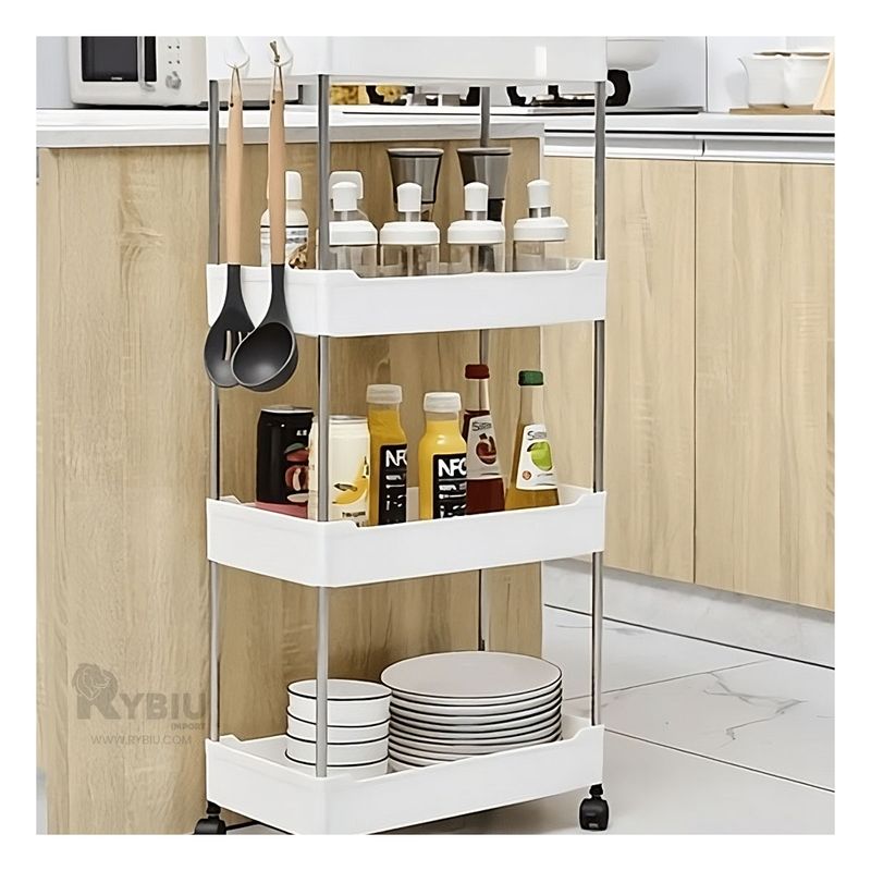 RYBIU IMPORT - Estante Delgado y Bonito en Blanco Y+Regalo Agendita