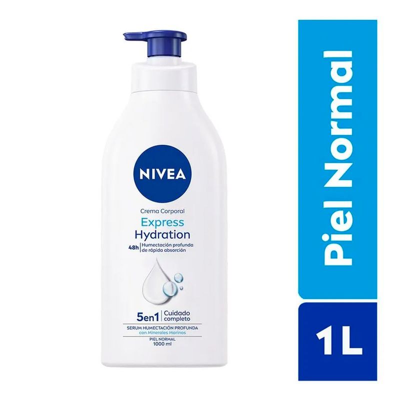 NIVEA - Crema Corporal Nivea Hidratación Express 1000ML