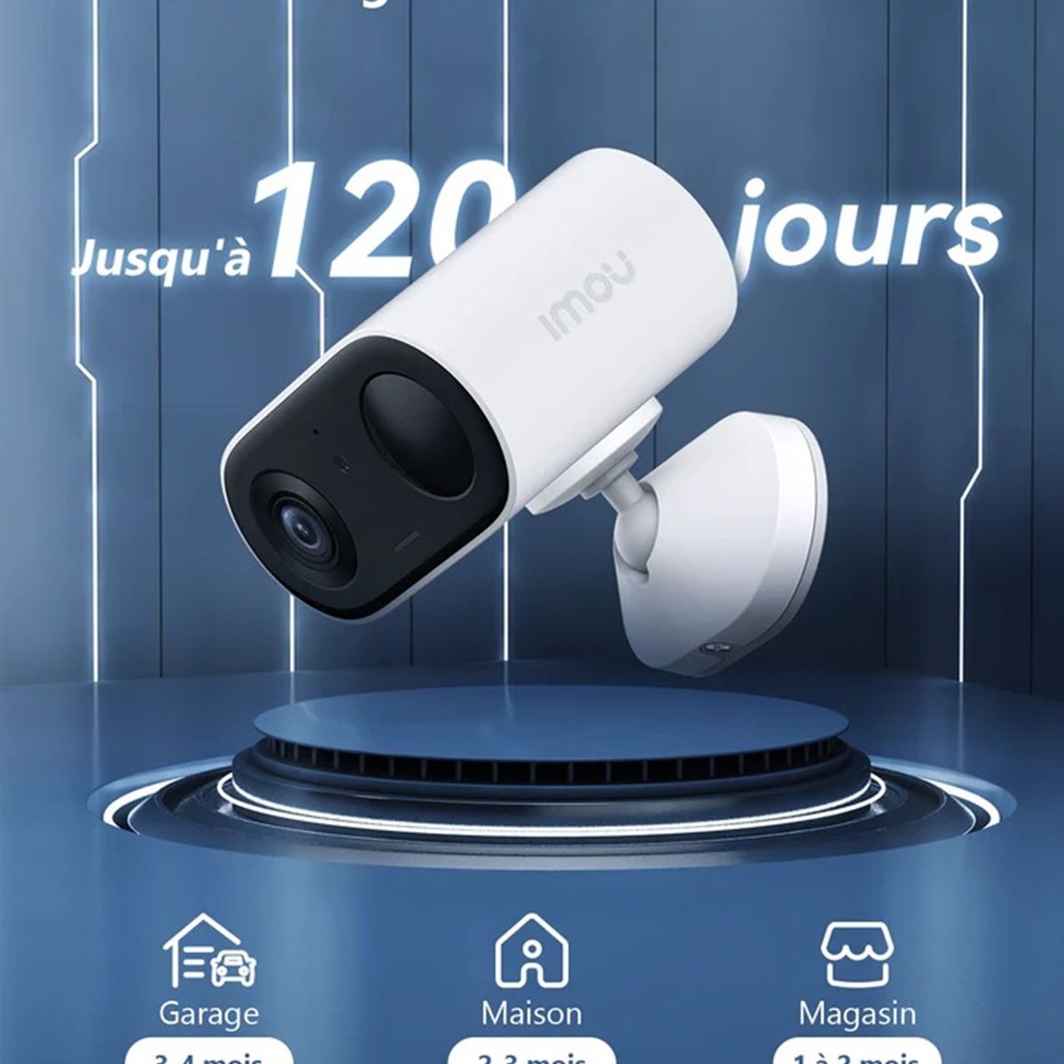 IMOU - Camara De Vigilancia Recargable Imou Cell Go 3mp 2k Audio Bi
