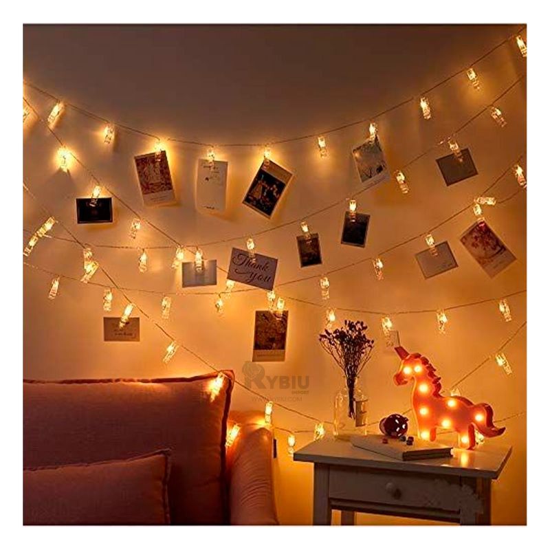 RYBIU IMPORT - Guirnalda con Alta Calidad para Fotos Y+Regalo Agendita