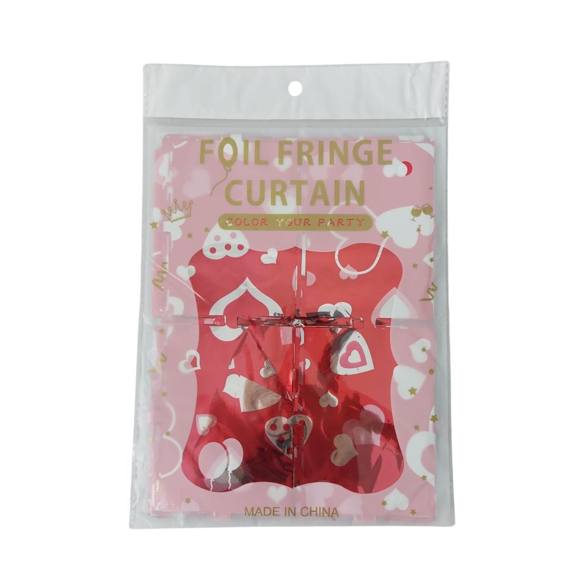 GENERICO - Cortina de papel Aluminio Amor Love 1m x 2m