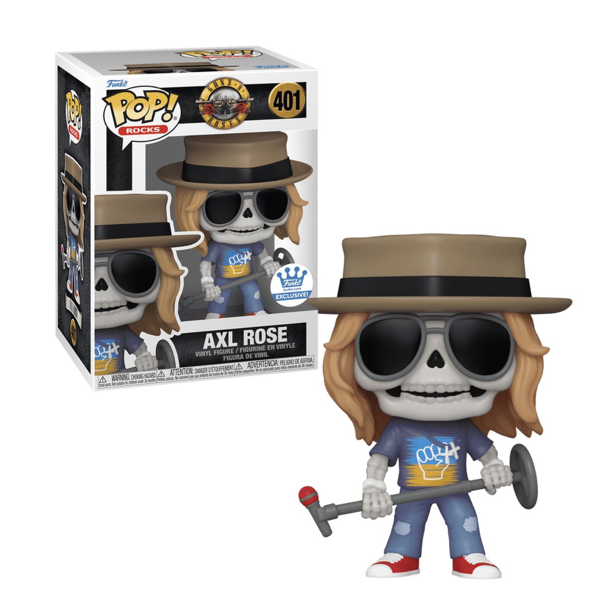 FUNKO - Axl Rose Funko Pop 401 Guns and Roses Exclusivo Calavera