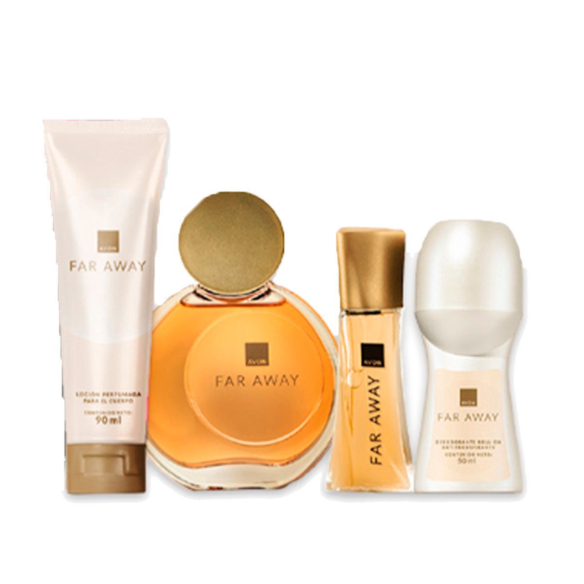 AVON - Far Away Perfume de Mujer con Hidratante Deo Roll On y Mini