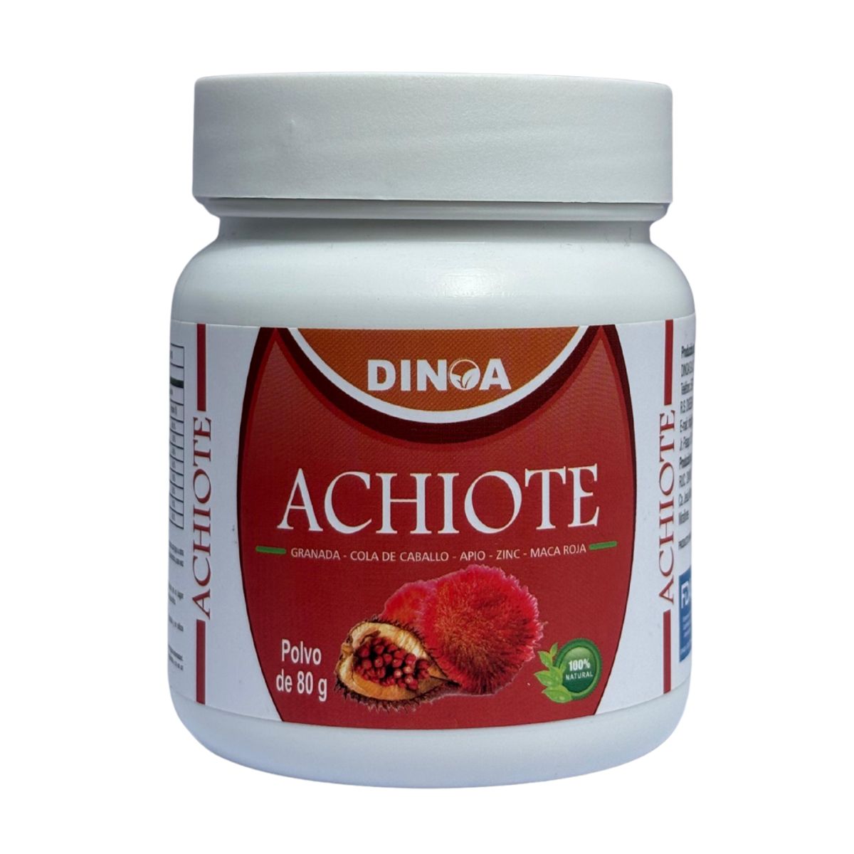 DINOA - Suplemento Achiote de 80gr Dinoa - Salud prostática