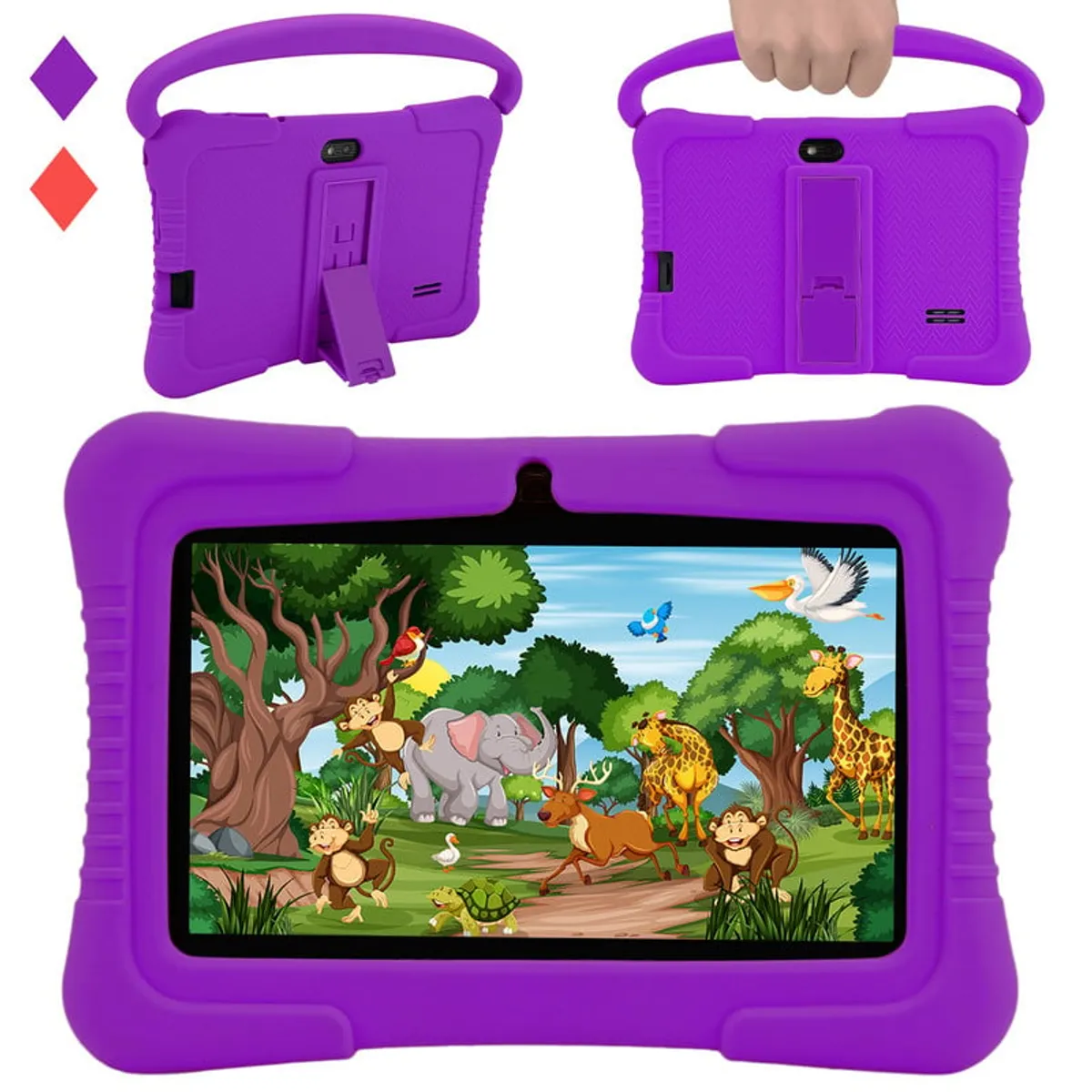 VEIDOO - Tablet Kids Veidoo 32GB 7 IPS Control parental--Violeta