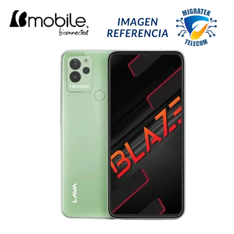 LAVA - SMARTPHONE LAVA BLAZE 4G 6.5' 64+4GB 13+2+2 / 8MPX  DUAL SIM - VERDE