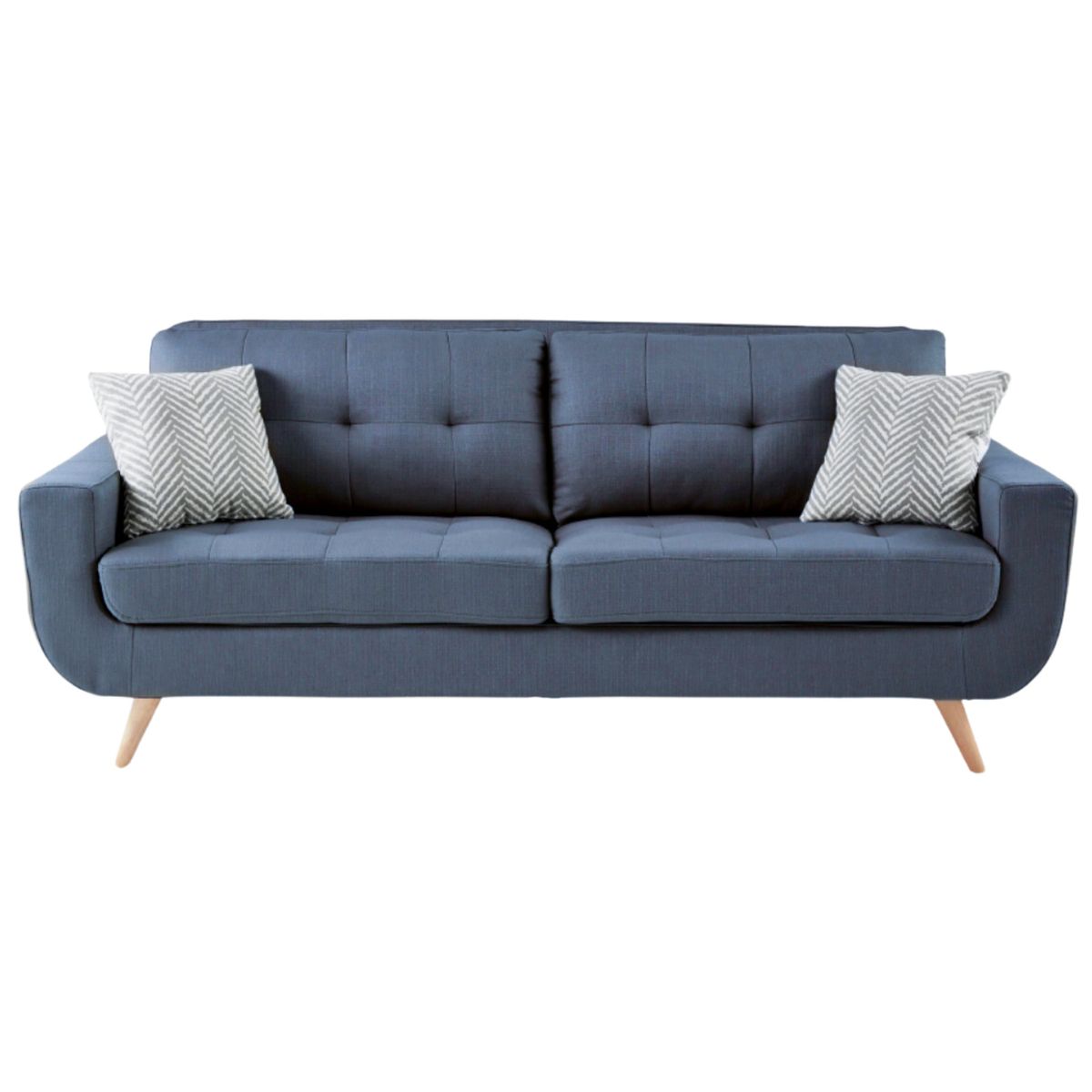 GENERICO - Sofa 3 Cuerpos Berlin - Azul Claro