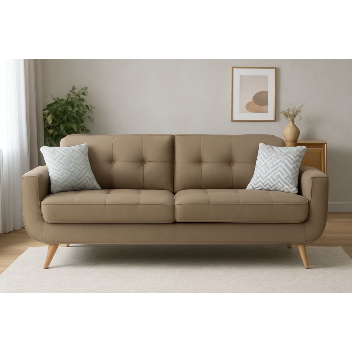 GENERICO - Sofa 3 Cuerpos Berlin - Beige