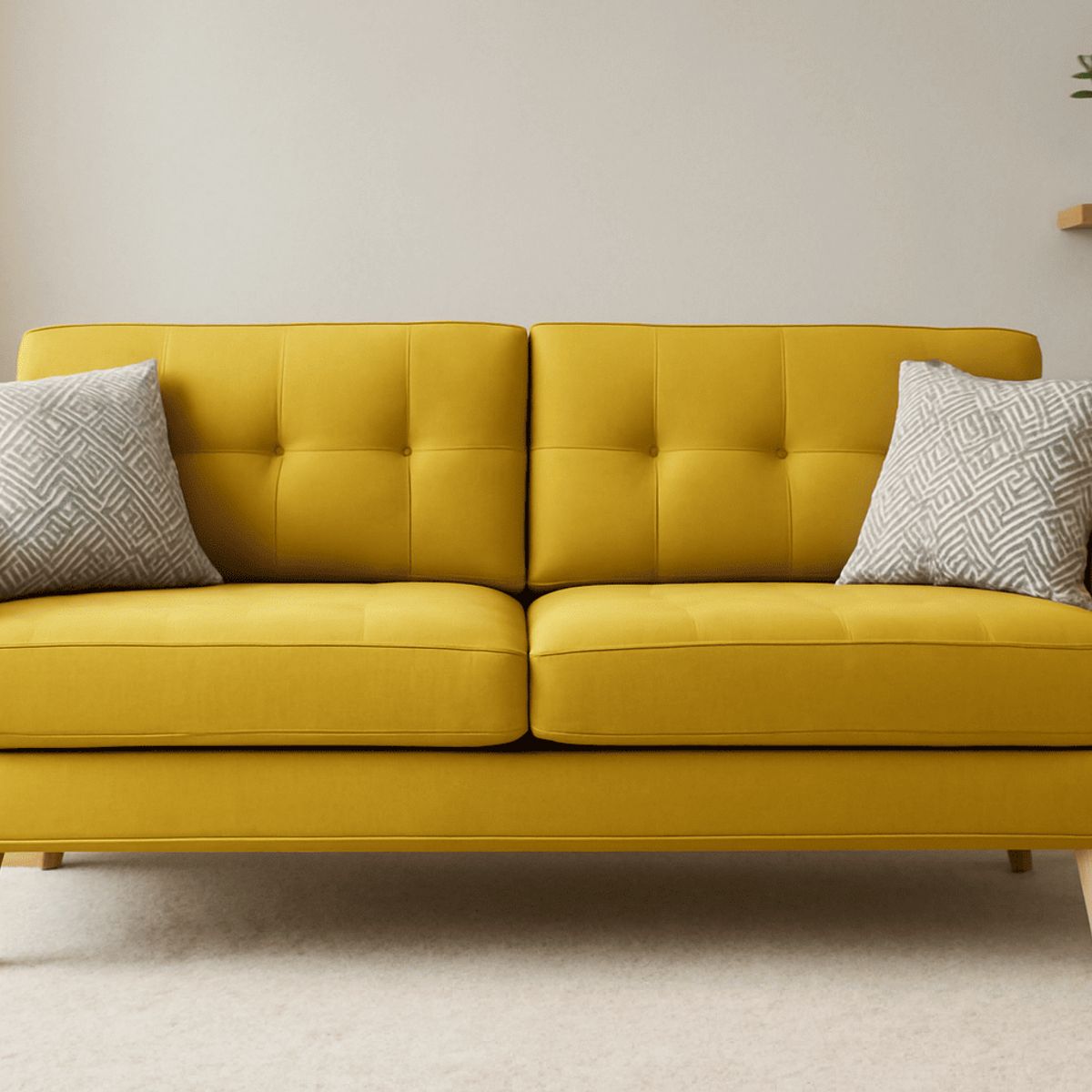 GENERICO - Sofa 3 Cuerpos Berlin - Amarillo