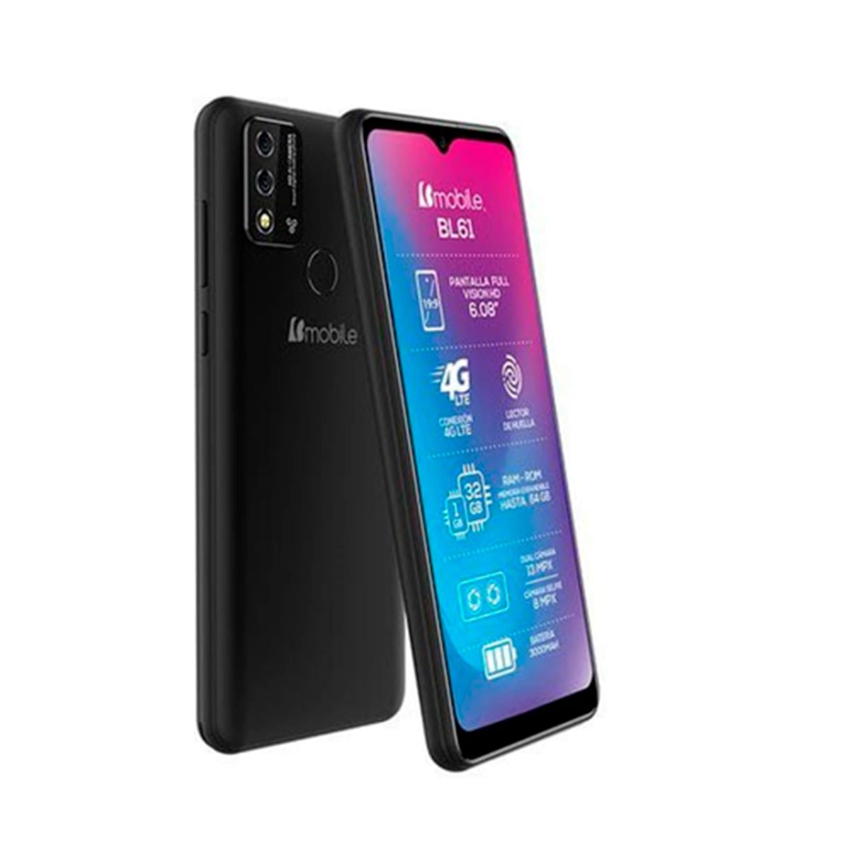 BMOBILE - CELULAR BMOBILE BL61 1GB-32GB 4G LTE NEGRO DS PN BL61