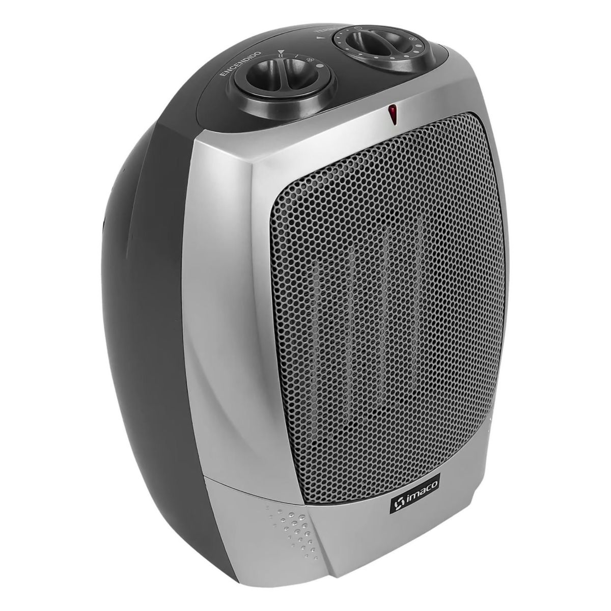 IMACO - Termoventilador Imaco ITC3181 1800w de Mesa Cuerpo de Toque Frio Gris