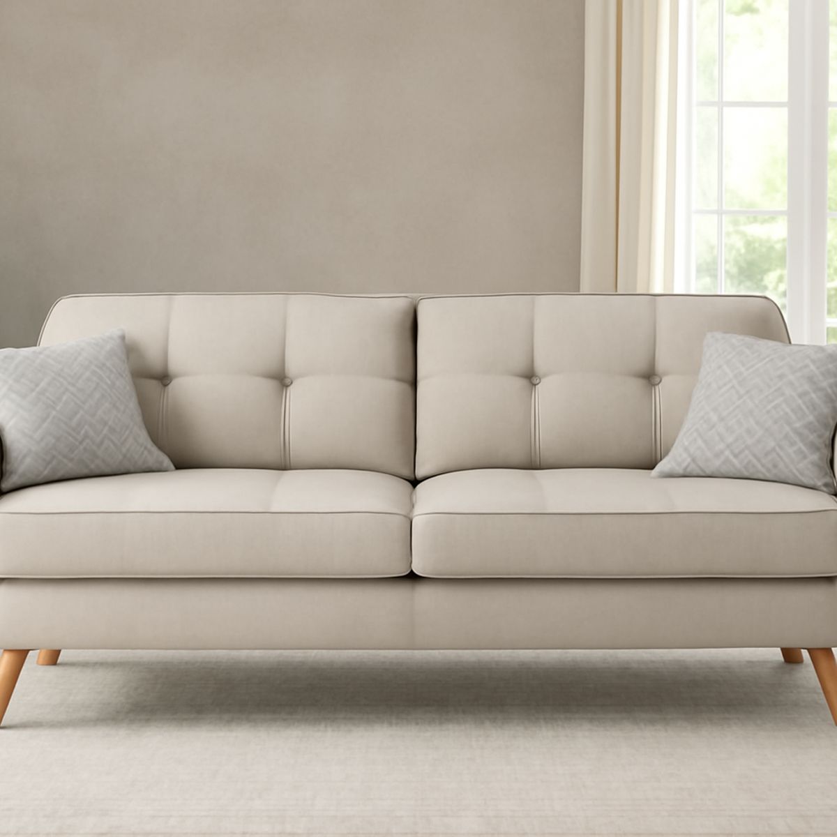 GENERICO - Sofa 3 Cuerpos Berlin - Blanco