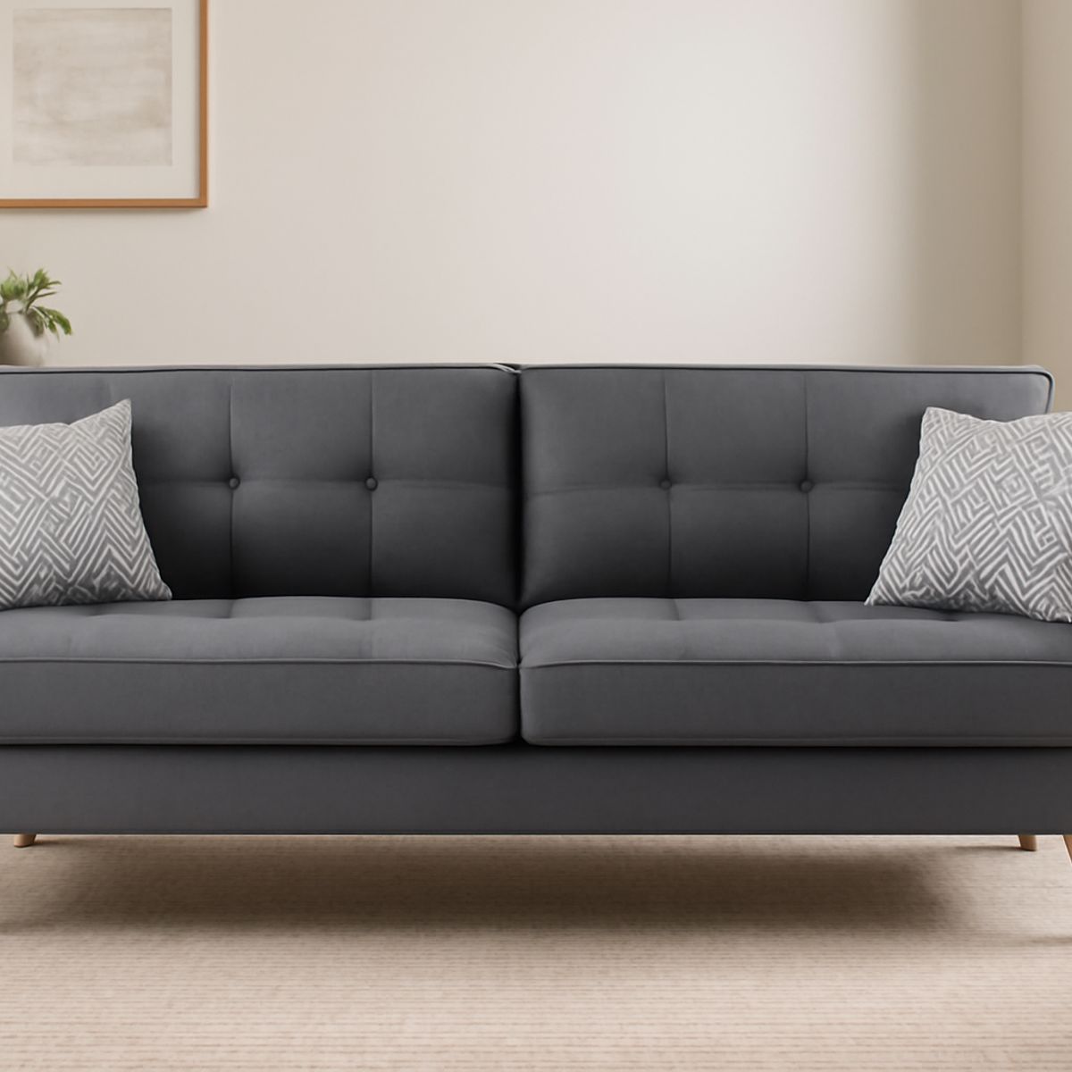 GENERICO - Sofa 3 Cuerpos Berlin - Gris