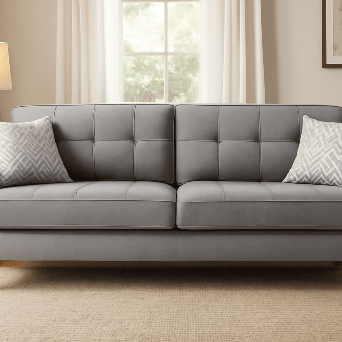 GENERICO - Sofa 3 Cuerpos Berlin - Gris Claro