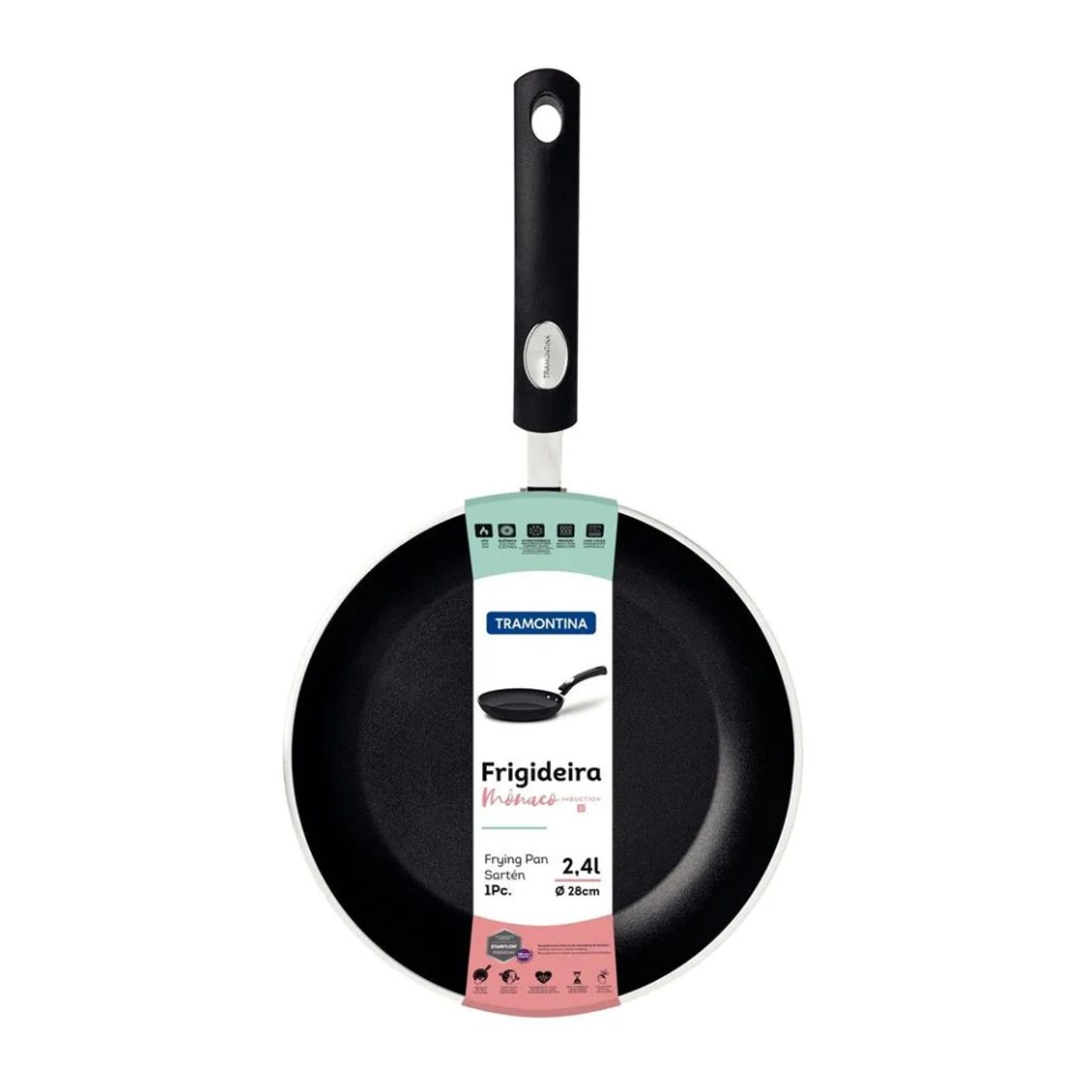 TRAMONTINA - Sarten 28Cm Monaco Induccion Negro 28700028 Tramontina75145819