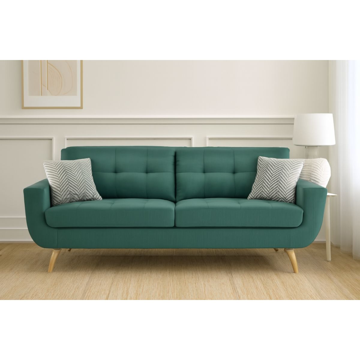 GENERICO - Sofa 3 Cuerpos Berlin - Turquesa