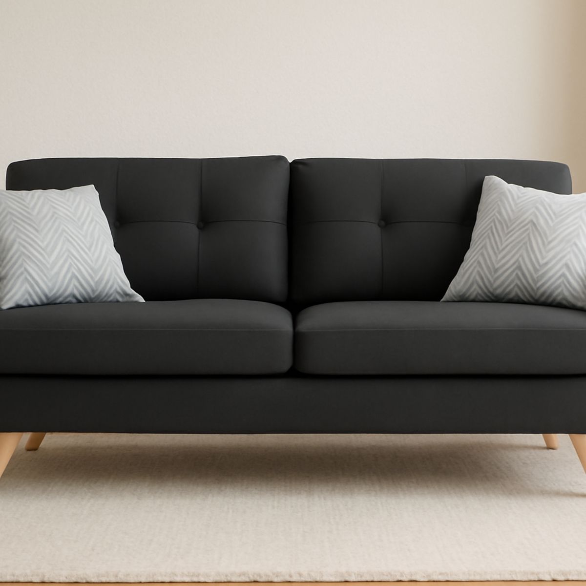 GENERICO - Sofa 2 Cuerpos Berlin - Gris Oscuro