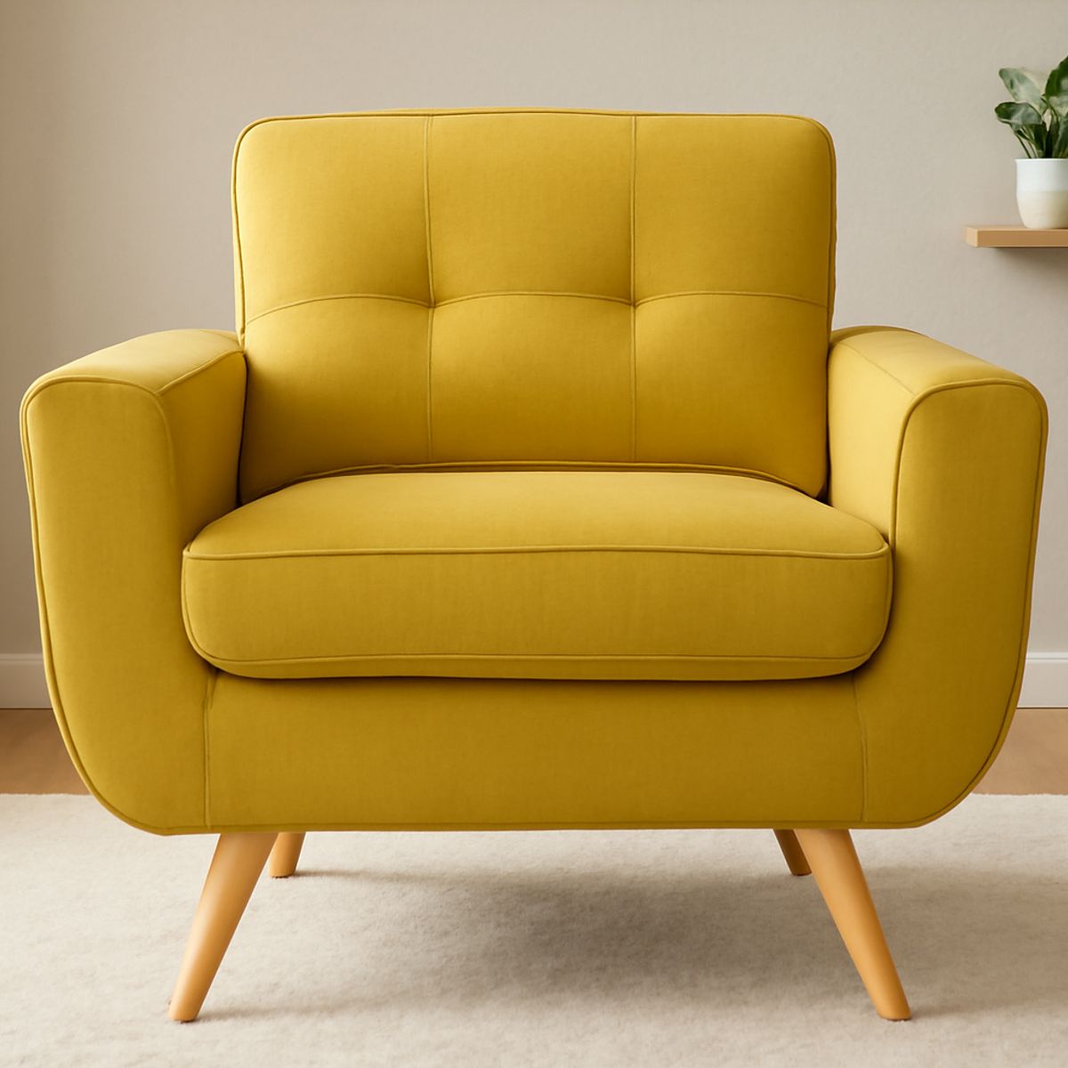 GENERICO - Sofa 1 Cuerpos Berlin - Amarillo