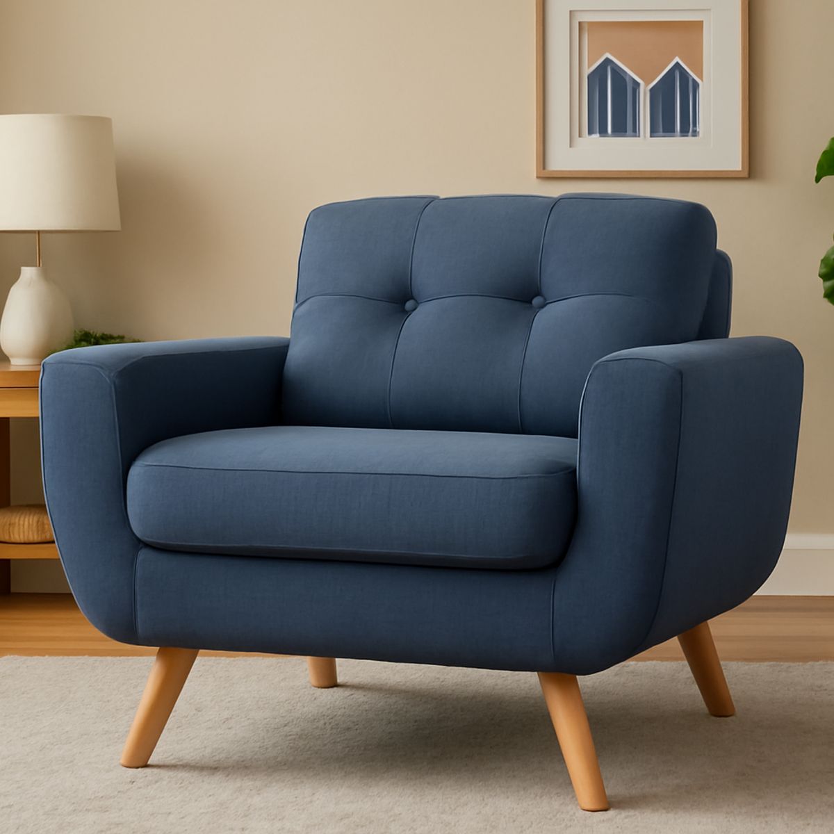 GENERICO - Sofa 1 Cuerpo Berlin - Azul Claro