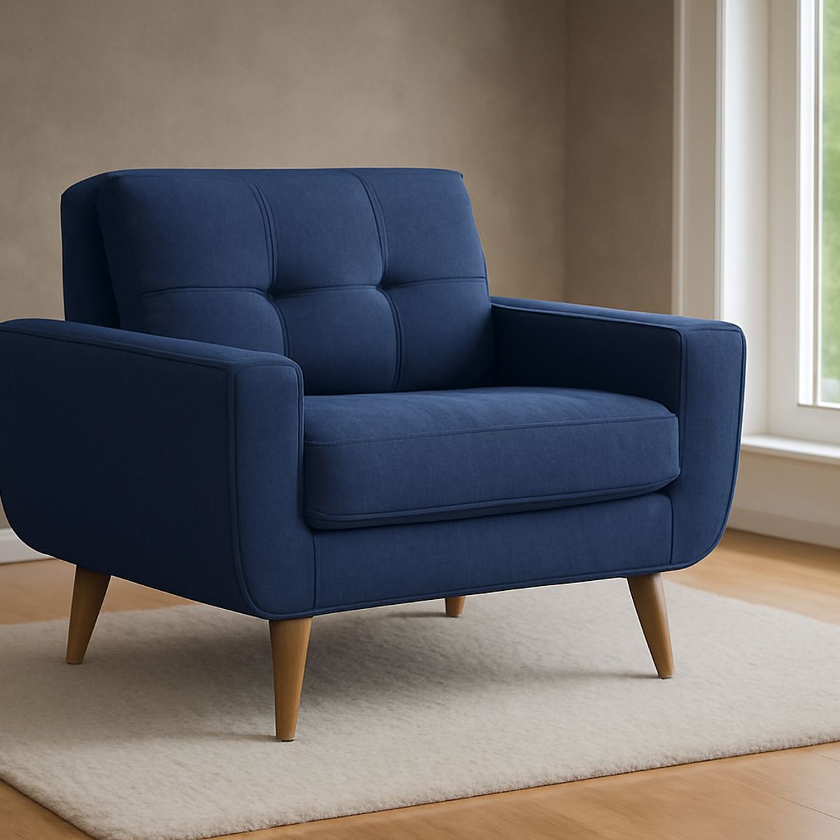 GENERICO - Sofa 1 Cuerpo Berlin - Azul Oscuro