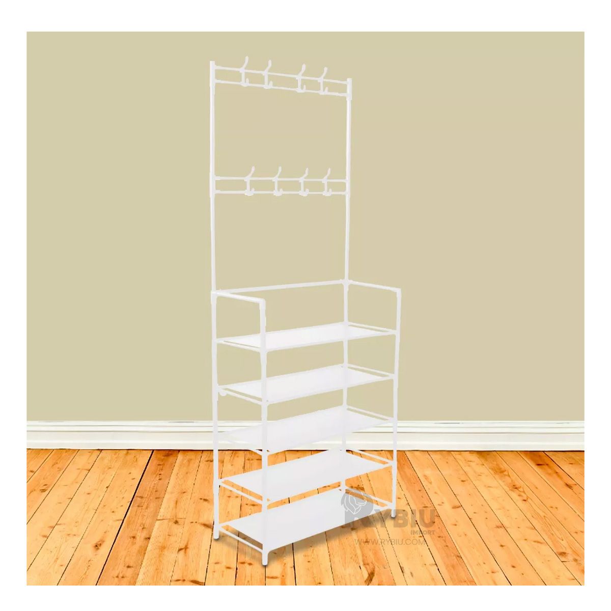 GENERICO - Portazapatos Resistente en Tono Blanco Y+Gift MiniAgenda