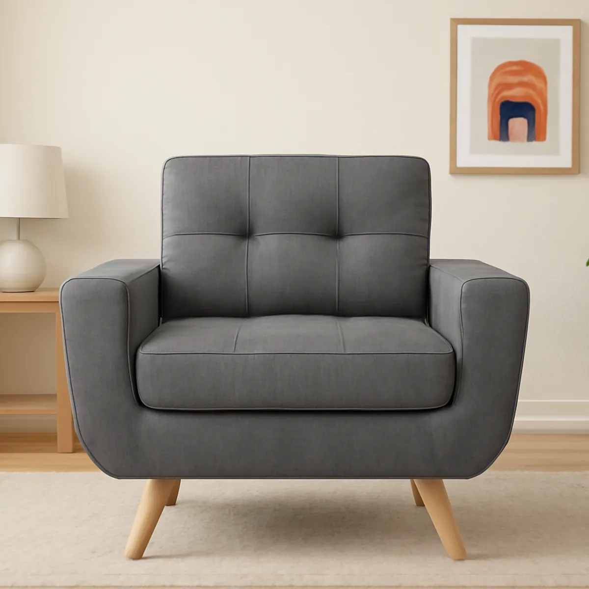 GENERICO - Sofa 1 Cuerpo Berlin - Gris