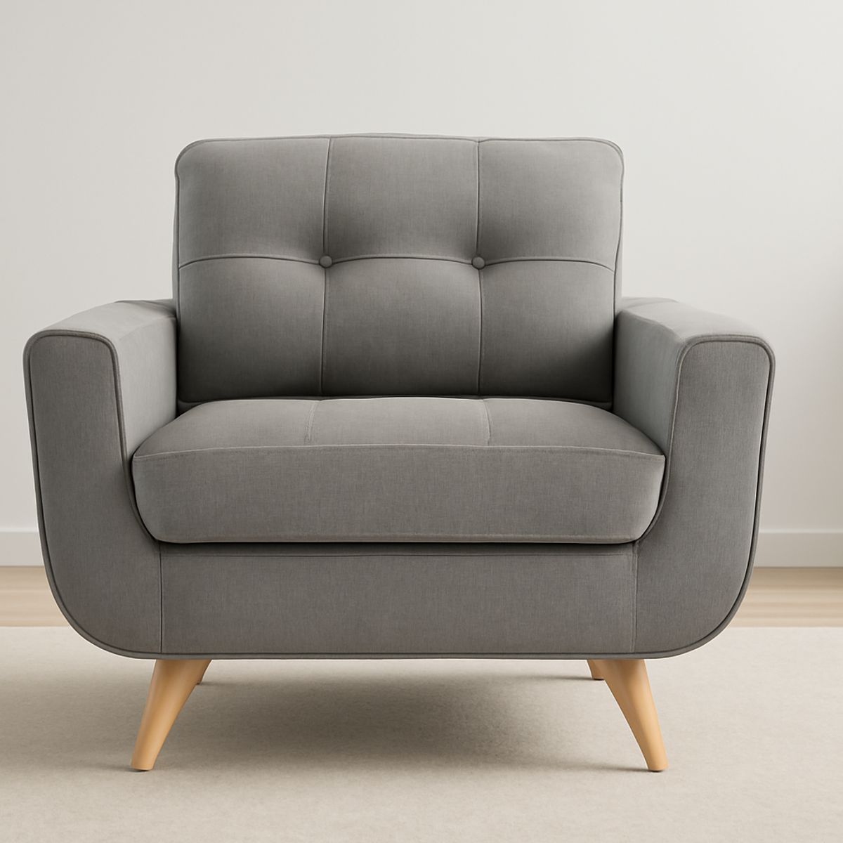 GENERICO - Sofa 1 Cuerpo Berlin - Gris Claro