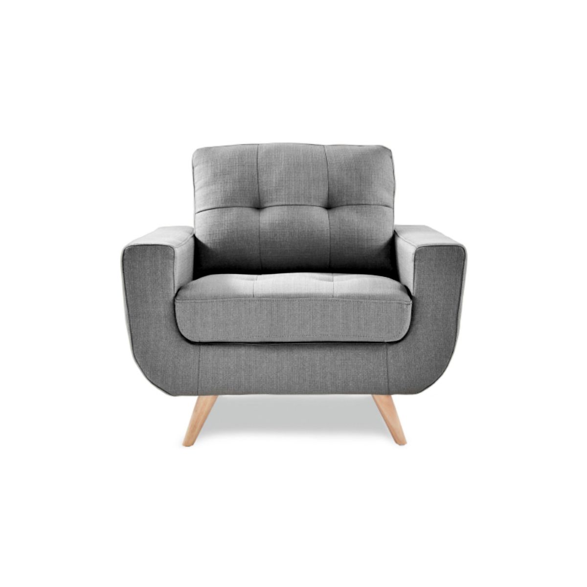 GENERICO - Sofa 1 Cuerpo Berlin - Gris Claro